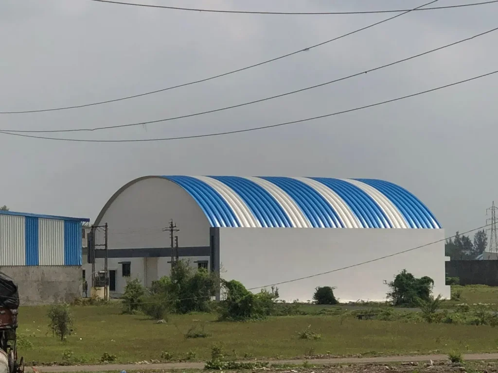 Industrial dome shed supplied by Purav Tarpaulins – trusted Dome Shed Supplier in India.